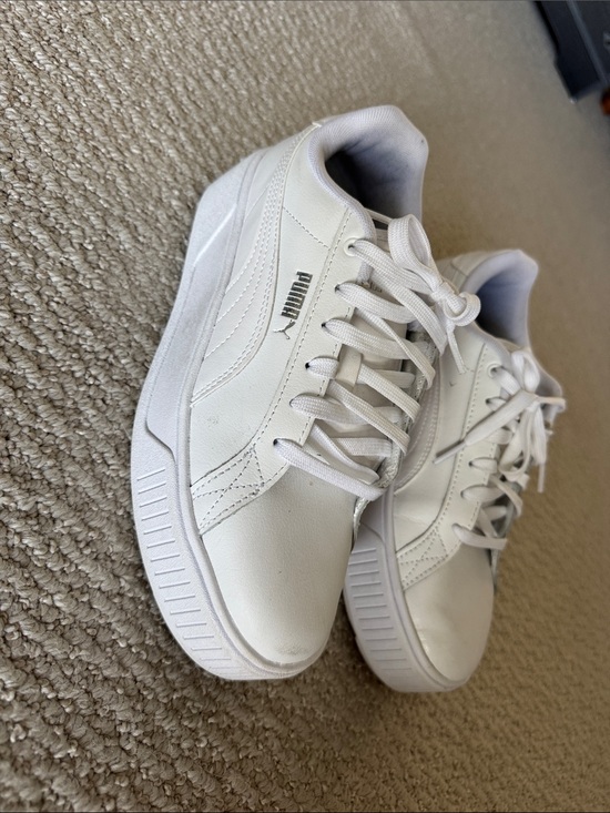 Puma Shoes - Puma Women's White Low-Top Platform Sneakers